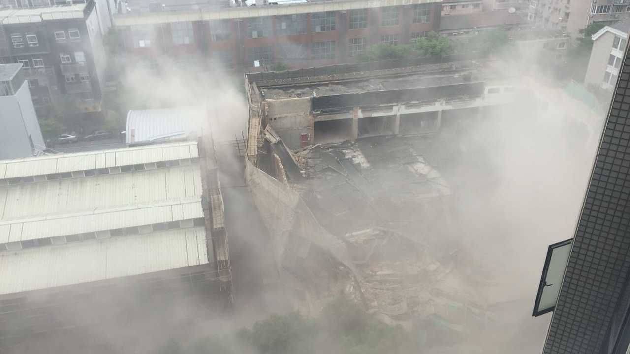 改建工程坍塌事故现场（资料图）