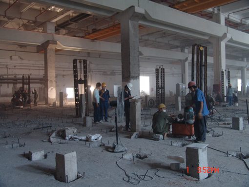 基础处理——厂房基础静压桩施工全景
