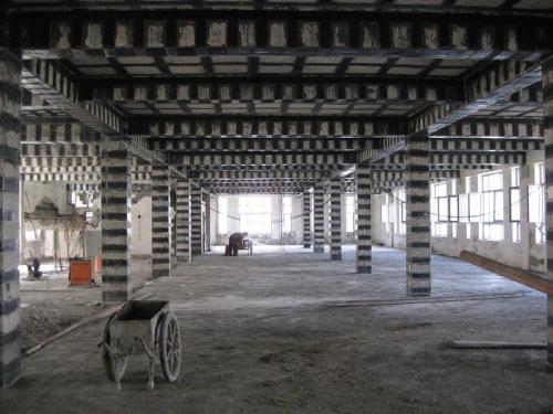 碳纤维加固——梁柱碳纤维布施工全景